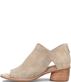 Sofft Carleigh Suede Rounded Stack Heel Peep Toe Pumps | Dillard's Suede Sandals With Stacked Heel And Almond Toe, Suede Sandals With Reinforced Heel And Almond Toe, Open Toe Suede Boots With Reinforced Heel, Open Toe Suede Heels With Leather Footbed, Peep Toe Shoes, American Brand, Toe Shoes, Dillard's, Stacked Heel