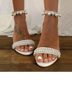 JJ's House Pearl Rhinestone Women's Block Heel Wedding Beach Summer Ankle Strap Sandals Wedding Sandals Bridal Shoes Elegant Faux Leather Buckle Open Toe Wedding Shoes. #JJ's House #Pearl #Rhinestone #Women's #BlockHeel #Wedding #Beach #Summer #AnkleStrapSandals #WeddingSandals #BridalShoes #Elegant #FauxLeather #Buckle #OpenToe #WeddingShoes Wedding Guest Heels, White Block Heels, Bridesmaid Dresses Boho, Wedding Hairstyles With Veil, Elegant Heels, Boho Wedding Dress Lace, Bridal Sandals, Prom Dresses Two Piece, Open Toe High Heels