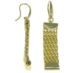 X & O 18KT Gold Electro-plated weave link earrings *** Size: one size. Color: Metal Type. Gender: female. Age Group: adult. Yellow Gold Link Earrings, Yellow Gold Box Chain Earrings, Gold Jewelry With Interwoven Design As Gift, Gold Jewelry With Interwoven Design For Gift, Gold Interwoven Jewelry Gift, Gold Earrings With Hook And Links, Gold Metal Earrings With Hooks And Links, Elegant Gold Earrings With Hooks And Links, Gold Earrings With Hook And Links For Gift