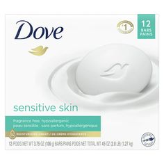 Dove Sensitive Skin Beauty Bar combines classic Dove cleansers and  moisturizing cream in a fragrance free, hypoallergenic bar thats gentle enough for sensitive skin. And now, we are bringing you Dove's same great formula in an all-new look. Dermatologist recommended and suitable for daily use, it can be used as a hand soap, gentle facial cleanser and body soap. Proper sensitive skin care depends on having a cleanser that truly cares for your skin and wont dry it out like an ordinary soap can. W Dove Beauty Bar, Dove Beauty, Gentle Facial Cleanser, Moisturizing Cream, Dermatologist Recommended, Beauty Bar, Fragrance Free, Bar Soap