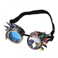 Multi-Colors Rivets Glasses Steampunk Goggles - https://lordsteampunk.com/multi-colors-rivets-glasses-steampunk-goggles/ Price: 100.00 & FREE Shipping #steampunkart #steampunkfashion #handmade #gothic #vintage Magical Steampunk, Rocker Style