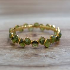 Minimalist Bangle, Gemstone Bangle, Bracelet Minimalist, Handmade Bangles, Peridot Gemstone, Green Peridot, Handmade Bracelet, Multi Stone, Stone Bracelet