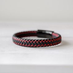 Axel Red - Mack & Rex Adjustable Durable Red Bracelets, Casual Black Durable Wristband, Adjustable Black Braided Bracelet, Adjustable Black Braided Bracelet For Outdoor, Casual Black Braided Bracelets For Outdoor, Slide Lock, Fantasy Fashion, Mens Fitness, Bracelets For Men