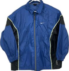 Y2k Windbreaker, Blue Costume, Blue Costumes, Windbreaker Jacket Mens, Nike Vintage, Men's Casual Style, Mens Casual Outfits, Swag Outfits, Nike Outfits