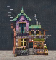 an image of a house made out of lego blocks