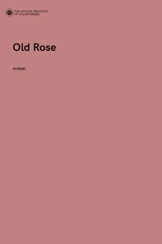 an old rose book cover with the title in black and white, on a pink background