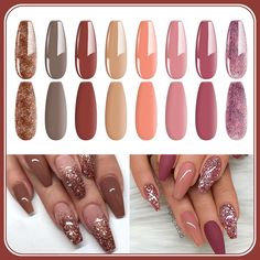 Mail Colors For Winter, Fall Nail Colors 2022 Gel, Fall Nails Nude Colors, Fall Color Nails Gel, Most Popular Nail Colors Right Now, Ombre Nails Fall Colors, End Of Winter Nails, Trending Gel Nails, Best Pedicure Colors