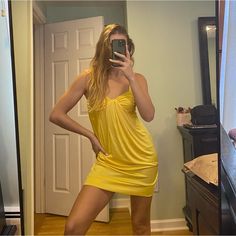 Size Xs Tank Top Mini Dress Nwt Yellow Sunshine, Book Decor, Gold Yellow, Yellow Gold, Tank Top, Mini Dress, Tank Tops, Womens Dresses, Yellow