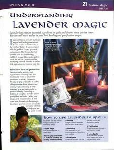 Lavender Magic, Plant Magick, Nature Magic, Magickal Herbs, Magick Spells, Eclectic Witch, Witchcraft Spell Books, Book Of Shadow, Wicca Witchcraft