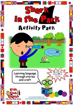 an activity pack for children to learn shark in the park