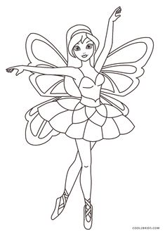 Free Printable Fairy Coloring Pages For Kids Free Fairy Coloring Pages, Kids Colouring Printables, Dance Coloring Pages, Ballerina Coloring Pages, Free Kids Coloring Pages, Disney Princess Coloring Pages, Barbie Coloring, Barbie Coloring Pages, Mermaid Coloring Pages