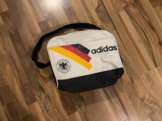 Adidas Germany DFB  Vintage Taschen bag  Retro Backpack Adidas Retro Back To School Bag With Adjustable Strap, Retro Bags With Adjustable Strap For Back To School, Vintage Standard Backpack For Back To School, Retro Shoulder Bag For Travel And Back To School, Vintage Backpack For Back To School, Retro Backpack Bags For Back To School, Retro Large Capacity Bags For Back To School, Retro Travel Backpack, Retro Standard Backpack For Outdoor