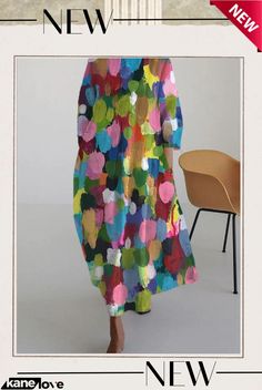 Women's Casual Floral Print Dress Fall Multicolor Maxi Dress, Multicolor Maxi Dress For Fall, Colorful Pattern Long Sleeve Party Dress, Colorful Patterned Long Sleeve Party Dress, Colorful Long Sleeve Party Dress, Multicolor Long Sleeve Dress For Summer, Multicolor Printed Maxi Dress For Fall, Multicolor Long Sleeve Maxi Dress For Summer, Long Sleeve Multicolor Print Midi Dress For Summer