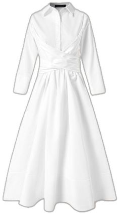 White Pleated Midi Dress For Fall, White A-line Dress For Fall, White Pleated Dress For Daywear, Formal White Fit And Flare Midi Dress, Fall Season White Pleated Dress, White A-line Dress For Work, White Fit And Flare Dress For Daywear, White A-line Midi Dress For Fall, White Fit And Flare Long Sleeve Midi Dress