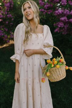 Nettia Floral Dress Church Dress Outfit, Fall Floral Dress, Southern Fashion, Post Partum Outfits, Easter Fashion, Church Dresses, Easy Trendy Outfits, Church Outfits, Easter Dress