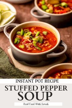 instant pot recipe stuffed pepper soup