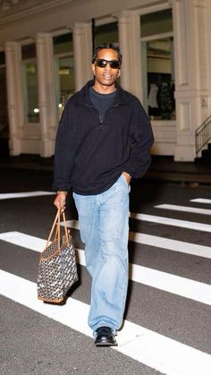 Asap Rocky Loafers, Asap Rocky Bottega Veneta, Asap Rocky Outfits Style, Asap Rocky Street Style, Asap Rocky Fits, Asap Rocky Style, Nice Casual Outfits For Men, Best Celebrity Outfits