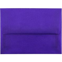 a bright purple envelope on a white background