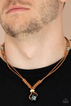 Might and MAINLAND Brown Urban Necklace - Jewelry by Bretta Diy Men Necklace, 2024 Accessories, Afrocentric Jewelry, Paparazzi Accessories Jewelry, Mens Beaded Necklaces, Boho Men, Brown Necklace, Men Jewelry, Paparazzi Accessories