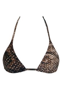 Transform your summer wardrobe with our eye-catching 001 Snake Bikini Top! Inspired by the 80's and featuring a snake print, this bikini top is made with luxe fabric. They're the perfect blend of sophisticated and playful, making them your go-to beach or poolside look. Shop now to embrace this sexy classic triangle bikini by Tinye Swimwear that's sure to turn heads wherever you go! The 80's, A Snake, Swimwear Fashion, Swimsuit Tops, Beach Style, Snake Print, Summer Wardrobe, Summer Style, Body Shapes