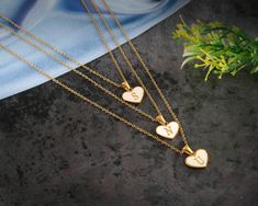 Get ready to wear this high quality Necklace, with this personalized initial necklace! Designed with a charming gold plating and white shell, this pendant is the perfect way to keep your loved ones close to your heart. Our jewelry is not only stylish and timeless, but also hypoallergenic and tarnish-resistant, built to last and carry your memories. Whether you're looking to make a statement or add a cute touch to your outfit, these necklaces are perfect for any age and any occasion. "Custom Lett Heart-shaped Initials Necklace For Mother's Day, Personalized Heart-shaped Initial Necklace, Personalized Heart-shaped Name Necklace Gift, Personalized Gift Heart-shaped Name Necklace, Daughter And Mother, Heart-shaped Initial Necklace For Valentine's Day, Heart Alphabet, Letter Jewelry, Initial Pendant Necklace