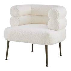 Zerline  Faux Shearling Fabric Accent Chair - What A Room Accent Chairs Sherpa, Beige Sherpa Chair Dunelm, Ottoman Decor, Bespoke Sofas, Fabric Accent Chair, Custom Sectional, Bedroom Accent, Mattress Bedroom, Ottoman Footstool