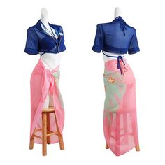 One Piece Pink Fitted Cosplay Costume, Fitted Pink Cosplay Costume For Costume Party, Fitted Multicolor Cosplay Costume For Costume Party, Blue Stretch Costume For Cosplay, Fitted Multicolor Cosplay Costume, Summer Costume Party Fitted Costumes, Fitted Summer Costumes For Costume Party, Fitted Swimwear For Summer Cosplay, Rave Swimwear For Summer Costume Party