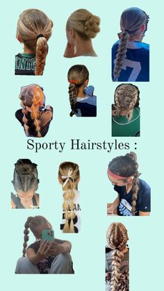 #hair #sports #sportyhairstyles #volleyball #basketball #soccer Hair Sports, Sports Hairstyles