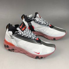 Nike React Mid Wr Ispa Sneaker Color: 100 Summit White/White-Crimson Size: 6 Manufacturer Sku At3143 100 Release Date 11/21/2018 Nickname Summit White Gender Mens Colorway Summit White/Off White Woven Tpe Uppers Water Resistant Heel Straps Heel Pull Tab Hiking Lacing React Foam Cushioning Rubber Outsole White Sneakers With Laces For Outdoor, White Outdoor Sneakers With Laces, Nike White Running Shoes With Vibram Sole, Outdoor White Sneakers With Vibram Sole, White Outdoor Sneakers With Vibram Sole, White Outdoor Running Shoes With Round Toe, White Round Toe Running Shoes For Outdoor, Dynamic White Running Shoes With Round Toe, Dynamic White Round Toe Running Shoes