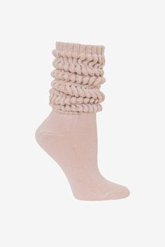 BIGSLOUCH - Big Slouch Sock – Los Angeles Apparel Seashell Pink, Slouch Socks, Dance Sneakers, Bus Pass, Stockholm Fashion, Fashion Socks, Mid Calf, Sea Shells, What To Wear