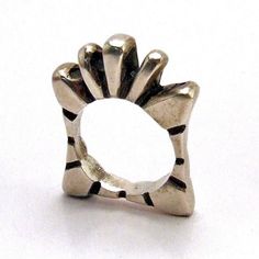 GAUDI RING  Hand Sculpted Architectural Ring made  from recycled sterling silver Modernist Hand-cast Sterling Silver Jewelry, Modernist Hand Cast Sterling Silver Rings, Modernist Hand Cast Ring As Gift, Hand Cast Modernist Ring As Gift, Hand Cast Modernist Ring, Architectural Rings, Sculptural Ring, Antonio Gaudí, Cast Art