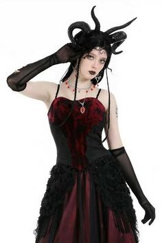 Red Velvet Corset Fitted Gothic Tops, Red Gothic Sleeveless Top, Red Sleeveless Gothic Top, Fitted Red Top In Edgy Style, Red Fitted Top For Costume Party, Gothic Fitted Top For Cosplay, Fitted Gothic Top For Cosplay, Red Punk Party Tops, Red Fitted Top With Boned Bodice