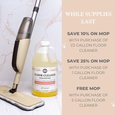 the floor cleaner is on sale for $ 10 off with purchase from shoppership