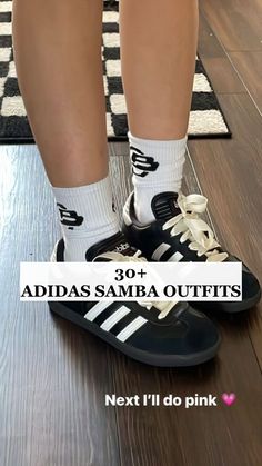 Check out 30 Adidas Samba outfits you can't miss on Pinterest right now! From trendy Samba Adidas outfits and chic Adidas Samba looks to pairing them with Skandinavian fashion, there's something for every style. Try a casual Samba outfit with baggy jeans or go for a cozy fall outfit with a cardigan. Explore winter outfit ideas, like a black jeans women outfit or stylish outfits with a white cardigan. Perfect inspo for back to school and beyond! Fits With Adidas Samba, Styling Samba Women, Samba Fits Woman, Adidas Samba With Charms, Athleisure Outfits Samba