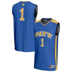 Your kiddo can rep their favorite team with this #1 Pitt Panthers Lightweight Collegiate Basketball Fashion Jersey from GameDay Greats. This jersey features smooth, fully sublimated graphics with no stitching or raised details, ensuring a comfortable fit for your young fan. The vibrant, fade-resistant, dye-infused colors will keep your little one looking sharp while cheering on the Pitt Panthers. Collegiate Sublimation Design For Sports Events, Collegiate Moisture-wicking Activewear, Collegiate Moisture-wicking Activewear For Athletic Seasons, Sports Cotton Sublimation Shirt With Team Logo, Collegiate Blue Activewear For Sports Season, Collegiate Blue Activewear For Sports, Game Day Moisture-wicking Activewear For Sports Season, Moisture-wicking Activewear For Game Day, Moisture-wicking Cotton Activewear For Sports