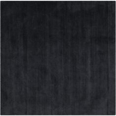 a black rug is shown with white trim on the bottom and bottom part of it