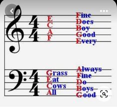 two musical notes with the words glass cat fine cows all