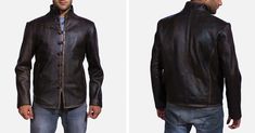 Buy Drakeshire Brown Leather Jacket For Men Made of Cowhide Leather. Free Shipping in USA, UK, Canada, Australia & Worldwide With Custom Made to Measure Option. Formal Leather Jacket With Button Cuffs, Leather Wardrobe, Maroon Leather Jacket, Bespoke Jacket, Leather Jacket For Men, Black Leather Biker Jacket, Maroon Leather, Jacket For Men, Brown Leather Jacket