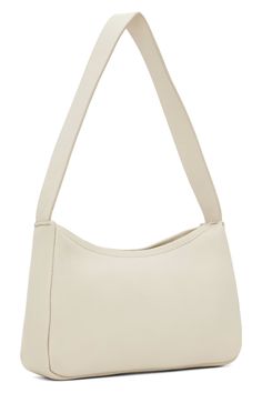 St. Agni: Off-White 90s Petit Shoulder Bag | SSENSE Classic White Baguette Bag For Travel, Modern White Tote Baguette Bag, Classic White Crossbody Baguette Bag, Classic White Rectangular Hobo Bag, Modern White Baguette Shoulder Bag, White Soft Leather Baguette Bag For Everyday Use, Classic White Baguette Tote Bag, Classic White Tote Baguette Bag, Classic White Baguette Bag With Removable Pouch