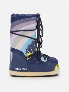 Boots Moon, Boots For Boys, Dragon Blue, Diagonal Stripes Pattern, Moon Boot, Mule Sneakers, Blue Boots, Low Boots, Moon Boots