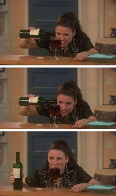 Julia Louis Dreyfus, Drinking Wine, E Card, Laura Lee, Facial Expressions, Narnia, I Smile, Bones Funny