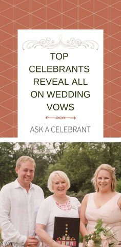 the top celebrants reveal all on wedding vows