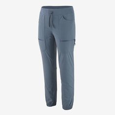 Patagonia Women's Quandary Hiking Joggers Moisture-wicking Nylon Pants For Outdoor, Stretch Nylon Pants For Outdoor Activities, Stretch Nylon Hiking Pants, Nylon Joggers With 4-way Stretch And Pockets, Outdoor Pants With Elastic Waistband And 4-way Stretch, Outdoor Activewear Long Pants With Side Pockets, Functional Midweight Joggers With Pockets, Stretch Functional Parachute Pants For Outdoor Activities, Joggers With Hip Pockets For Outdoor Activities