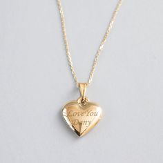 "14K Gold Engrevable Heart Pendant, Personalized Heart Necklace, Dainty Custom Heart Necklace Bridesmaid Gift,Baby Birth or Christmas Gift A sweet reminder of your love ❤ Two Sided Engrevable heart necklace. Personalized Heart Necklace, Initial Necklace, Kids Initials, Custom Mothers Gift, Dainty Heart Choker, Flower Girl Gift, Gift for Her D E T A I L S Material: * 100% 14K(585) Real Gold (no gold-filled or no gold plated material) Karat: 14k (585) Heart Width: 15 mm Heart Height: 16 mm Default Gold Heart Pendant Necklace As Wedding Gift, Gold Heart Charm Necklace Wedding Gift, Gold Heart Charm Necklace For Wedding Gift, Heart Pendant Necklace For Wedding Gift, Heart Charm Necklace For Valentine's Day Wedding Gift, Valentine's Day Heart Charm Necklace For Wedding Gift, Personalized Heart Necklace For Wedding Gift, Valentine's Day Wedding Gift Heart Charm Necklace, Floating Necklace