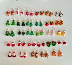 One is not enough?? Then grab more We have the most plentiful Christmas resin earring designs! No matter what you are looking for, you can find one or MORE here! Can't really decide which one to choose? We also has Christmas earrings mystery box, check below: https://www.etsy.com/listing/1294298880 Material: 18k Gold Plated hook, alloy, resin Nickel-free and hypoallergenic, light weight 29 styles to choose  Price is for 1 pair of the earrings. Shipping: All orders will be shipped out within 1-2 Cheap Christmas Earrings, Christmas Theme Earrings, Christmas Light Earrings, Cute Red Christmas Earrings, Handmade Multicolor Christmas Earrings, Flag Nails, Christmas Tree Earrings, Earring Tree, Christmas Earrings