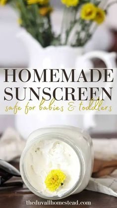 This sunscreen is safe, effective, and soothing to the skin. We've been making this for a few years now and I haven't bought store-bought sunscreen ever since! Safe for babies and non toxic, you will love making your own sunscreen at home to enjoy every summer. Non Toxic Sunscreen, Beauty Products Gifts