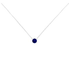 .925 Sterling Silver Bezel Set 2.5MM Created Blue Sapphire Solitaire "18" Pendant Necklace | The perfect addition to any jewelry collection, this created gemstone necklace is made with a round created 3.5MM blue sapphire in a bezel setting. The pendant hangs from a 18 inch cable chain. | 1-800-Flowers Gifts Delivery Silver Bezel Set Created Blue Sapphire Solitaire Pendant Bezel Necklace, Sapphire Solitaire, Solitaire Pendant Necklace, Everyday Gifts, Solitaire Necklaces, Solitaire Pendant, Sapphire Gemstone, Bezel Setting, Cable Chain