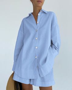 Women's Cotton Linen 2Piece Set Long Sleeve Lapel Shirt and Short Pant Short Pant, Cheap Clothing, Cheap Clothes, Clothing Women, Linen Shirt, Individual Style, Short Pants, Cotton Linen, Outfit Sets