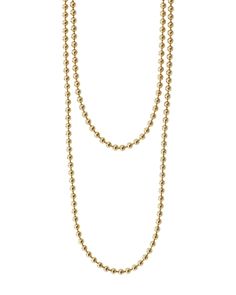 Lagos Caviar Gold Collection 18K Gold Ball Chain Necklace, 34 Gold Ball Chain, Ball Chain Necklace, Gold Collection, Ball Chain, Gold Earrings, 18k Gold, Jewelry Accessories, Chain Necklace, Gold Necklace