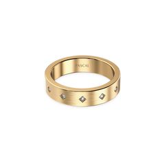 This exquisite band ring is set with 7 dazzling laboratory diamonds, symbolizing the eternal vow of love seven days a week.The surface is decorated with delicate brushed texture, adding a sense of retro elegance to the daily basis. 18k Gold Vermeil: With its substantial layer of 18k solid gold on sterling silver, 18k Gold Vermeil is not the typical gold plating. It ensures exceptional durability and provides the same appearance, touch, and quality as pure gold at a fraction of the cost. Diamond Band Ring, Ring Ideas, Seven Days, Diamond Rings Bands, Diamond Band, Pure Gold, Diamond Bands, Gold Plating, White Diamond